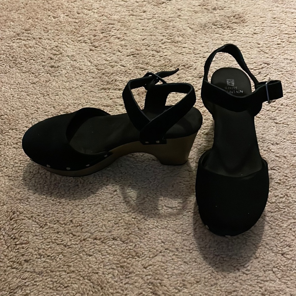 Black Suede Clogs
